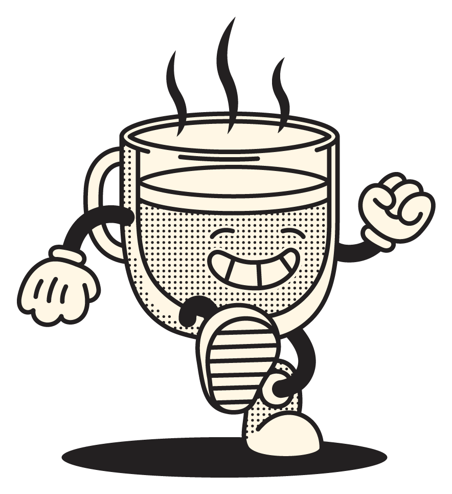 Coffee Cup Vinyl Sticker