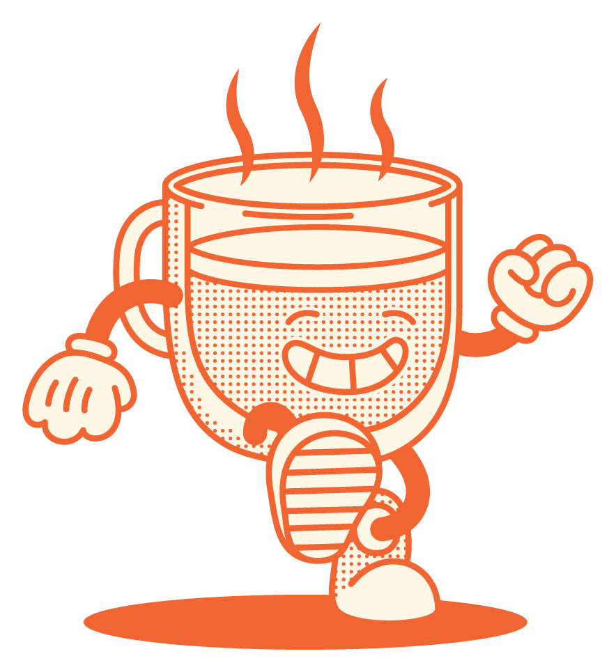 Coffee Cup Vinyl Sticker