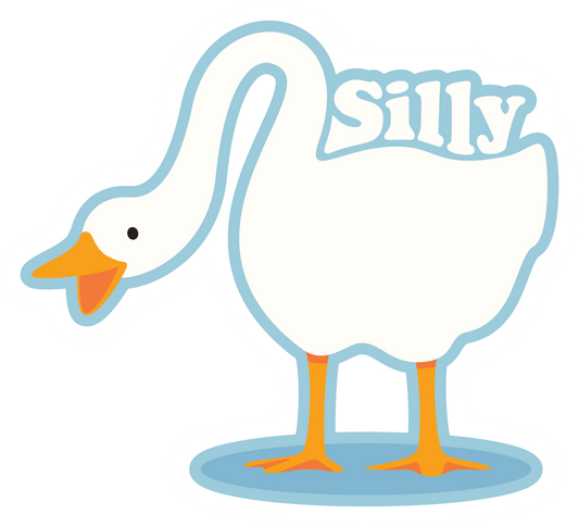Silly Goose Vinyl Sticker