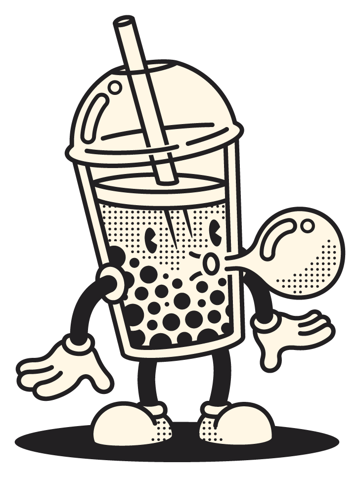 Bubble Tea Vinyl Sticker