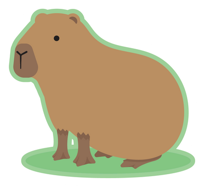 Capybara Vinyl Sticker
