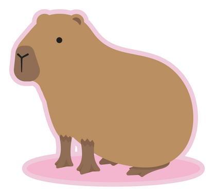 Capybara Vinyl Sticker