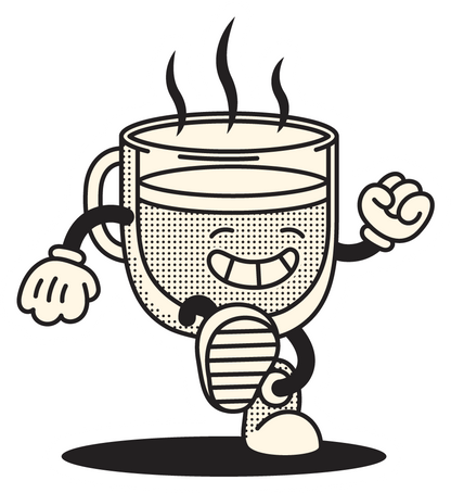 Coffee Cup Vinyl Sticker