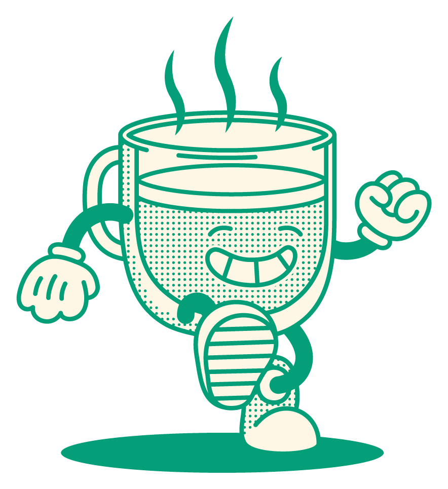 Coffee Cup Vinyl Sticker