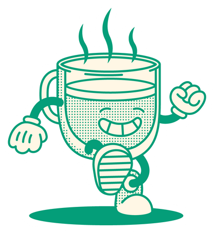 Coffee Cup Vinyl Sticker