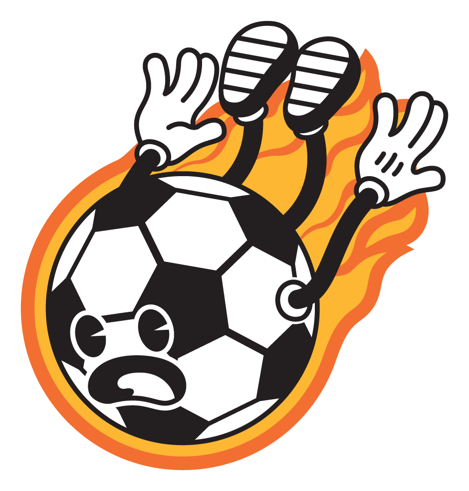 Fireball Football Vinyl Sticker