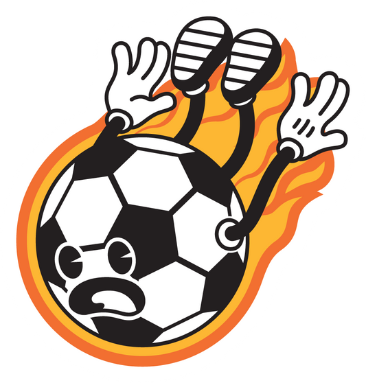 Fireball Football Vinyl Sticker