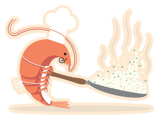 Shrimp Fried Rice Vinyl Sticker