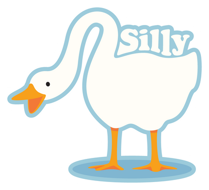 Silly Goose Vinyl Sticker