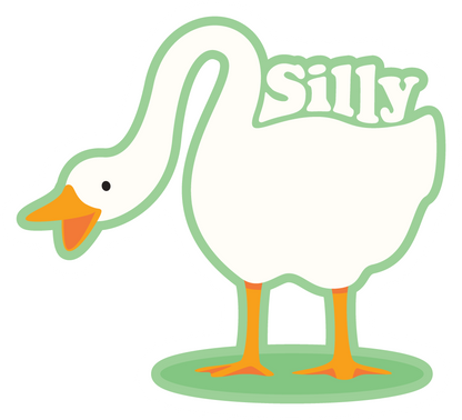 Silly Goose Vinyl Sticker